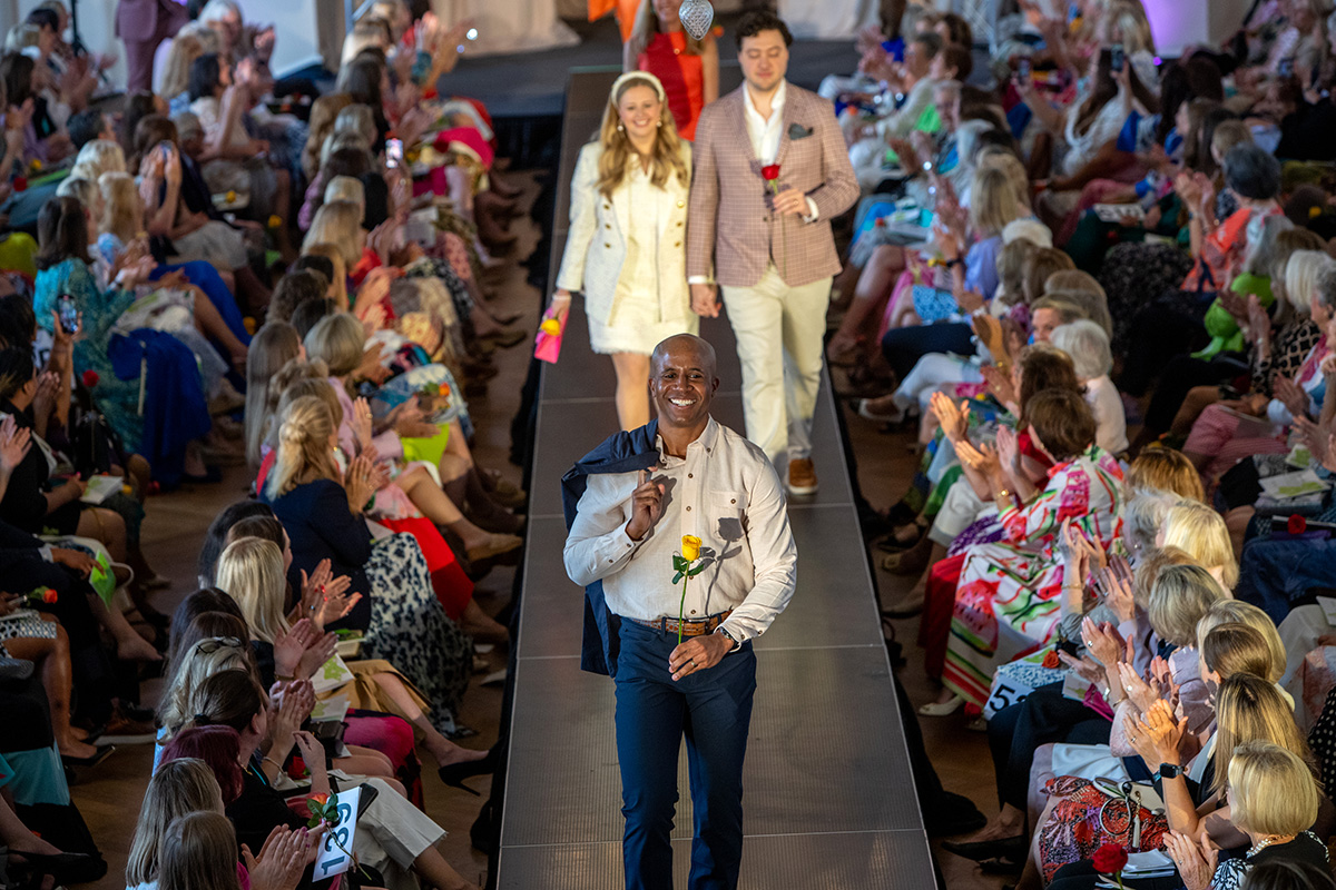Models walk the runway at the 2024 Fashion a Cure Fashion Show.